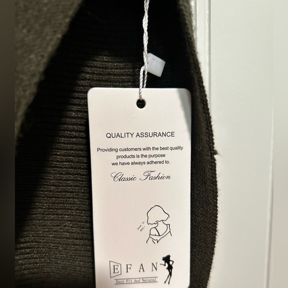 NEW EFAN Womens Oversized Turtleneck Sweater - Picture 5 of 6